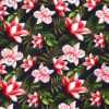 Tissu Crip imprimé fleurs - Van Mook Stoffen