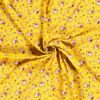 Tissu viscose imprimé fleurs jaune - Van Mook Stoffen