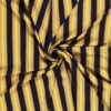 Tissu mousseline imprimé rayures jaune ocre - Van Mook Stoffen