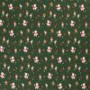 Jersey de coton Tissu imprimé numériquement vert foncé de Noël
