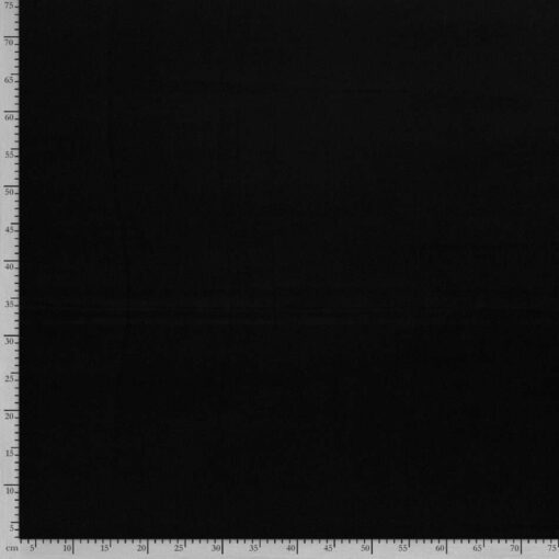 Tissu de satin de viscose imprimé numériquement en noir uni - Van Mook Stoffen